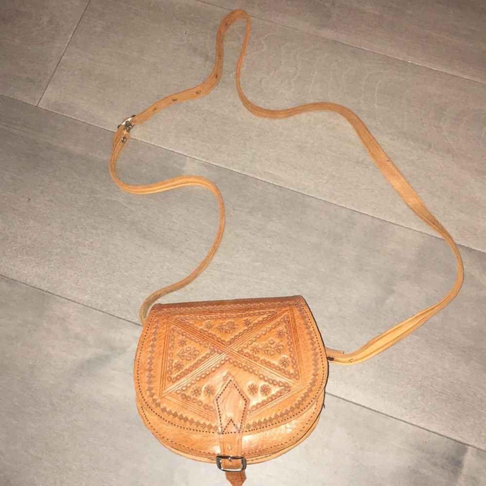 Genuine leather crossbody from Morocco!